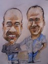 Cartoon: Billy and Brian (small) by jjjerk tagged billy brian jeans men inlaws ireland irish cartoon caricature