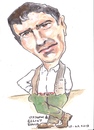 Cartoon: Elliot Gould (small) by jjjerk tagged gould,elliott,actor,american,jewish,cartoon,caricature,green,film