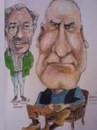 Cartoon: Jack and Tom (small) by jjjerk tagged jack,tom,harpur,radford,wexford,mechanics,institute,ireland,irish,artist,painter,violin