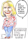 Cartoon: Madelaine Ebbs (small) by jjjerk tagged madelaine ebbs dublin city council bealtaine cartoon caricature ireland irish blue jeans blonde