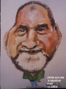Cartoon: Peter Srager (small) by jjjerk tagged peter srager poet poetry rumania cartoon caricature beard green