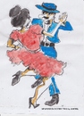 Cartoon: Spanish dance two (small) by jjjerk tagged spain,cartoon,caricature,dancers,dance,red,blue,hat