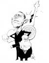 Cartoon: Obama (small) by Hoppmann tagged caricature portrait illustration karikatur