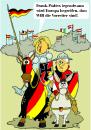 Cartoon: Deutschland als Vorreiter (small) by MiS09 tagged merkel,steinmeier,vorreiter,europa,europawahl,global,finanzkrise,eu,europapolitik,krisenpolitik,europaparlament
