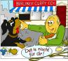 Cartoon: Herrchen setzt sich durch (small) by MiS09 tagged currywurst,essen,nahrung,wurst,berlin,kultur,ernährung,fast,food,geschmack,imbiss