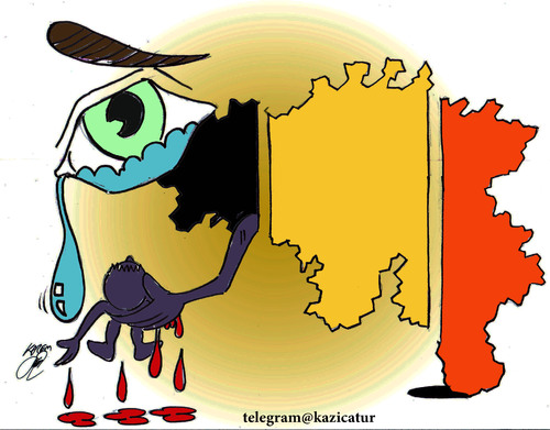 Cartoon: belgium (medium) by Hossein Kazem tagged belgium