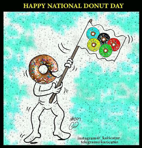 Cartoon: donut (medium) by Hossein Kazem tagged donut