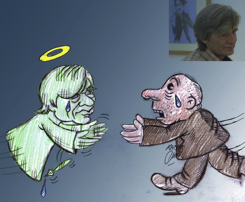 Cartoon: Jurij Kosobukin (medium) by Hossein Kazem tagged kosobukin,jurij