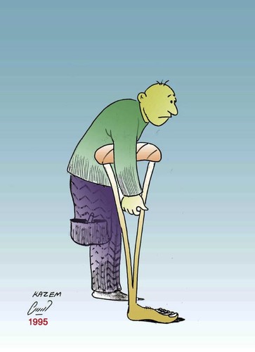 Cartoon: leg (medium) by Hossein Kazem tagged leg