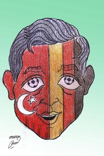 Cartoon: Mesut Ozil (medium) by Hossein Kazem tagged mesut,ozil
