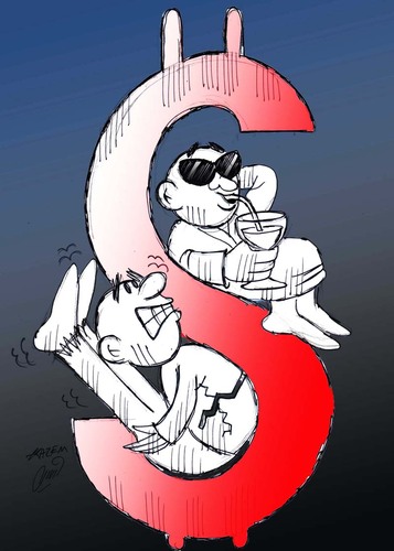 Cartoon: winner (medium) by Hossein Kazem tagged winner