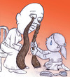 Cartoon: cancer (small) by Hossein Kazem tagged cancer