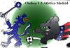 Cartoon: chelsea atletico (small) by Hossein Kazem tagged chelsea,atletico