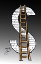 Cartoon: dollar wall (small) by Hossein Kazem tagged dollar,wall