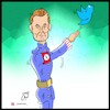 Cartoon: elon musk nazi (small) by Hossein Kazem tagged elon,musk,nazi