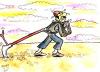 Cartoon: farmer without cow (small) by Hossein Kazem tagged farmer,without,cow