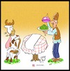 Cartoon: food for cow (small) by Hossein Kazem tagged food,for,cow