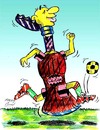 Cartoon: football (small) by Hossein Kazem tagged football