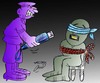 Cartoon: Interrogator (small) by Hossein Kazem tagged interrogator