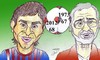 Cartoon: muller and messi (small) by Hossein Kazem tagged muller,and,messi