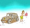 Cartoon: petrol (small) by Hossein Kazem tagged petrol