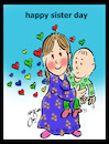 Cartoon: sister day (small) by Hossein Kazem tagged sister,day