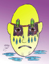 Cartoon: tear (small) by Hossein Kazem tagged tear