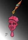Cartoon: vittorio arrigoni (small) by Hossein Kazem tagged vittorio,arrigoni