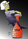Cartoon: wendy sherman and iran (small) by Hossein Kazem tagged wendy,sherman,and,iran