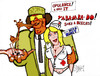 Cartoon: Muammar Gaddafi (small) by DaD O Matic tagged gaddifi,libya,drone,missle