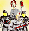 Cartoon: UC Davis Chancellor Katehi (small) by DaD O Matic tagged ucdavis,pepperspray,occupation,wallstreet,crimesagainst,citizens