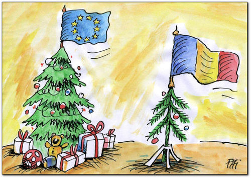 Cartoon: crisis (medium) by penapai tagged christmas,tree