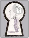 Cartoon: curiosity (small) by penapai tagged door
