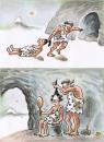 Cartoon: stone age (small) by penapai tagged grotto,hair,mirror