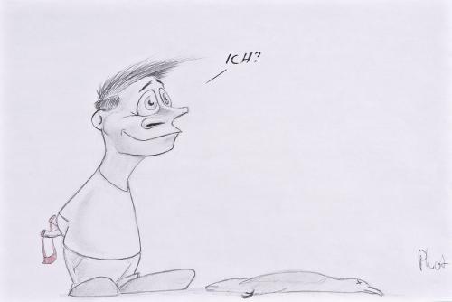 Cartoon: Ich? (medium) by philipolippi tagged kinder,tauben,unschuld