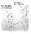 Cartoon: Zwang (small) by philipolippi tagged bettler essstörung zwang