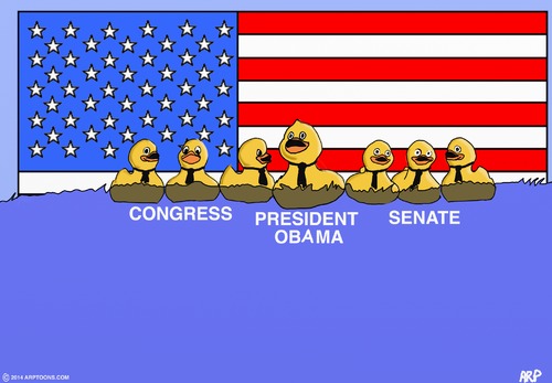 Cartoon: AMERICANPOLITICS...LAMEDUCKS (medium) by tonyp tagged arp,ducks,politics,arptoons