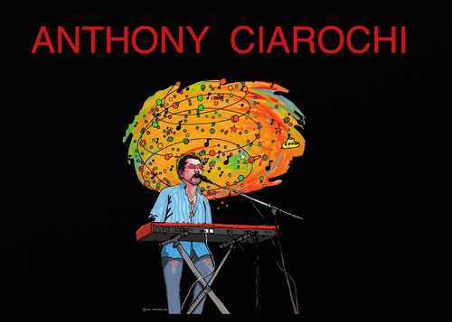 Cartoon: Anthony Ciarochi on organ (medium) by tonyp tagged arp,anthony,music,organ