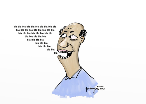Cartoon: ba bla bla (medium) by tonyp tagged bla,arp,talking