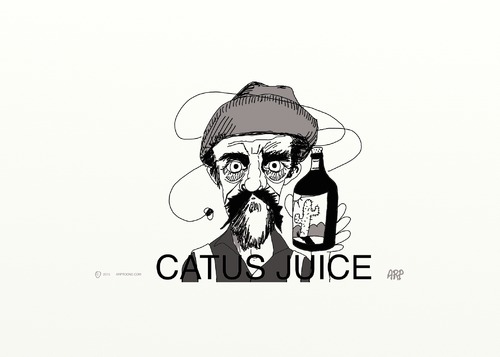 Cartoon: CACTUS JUICE (medium) by tonyp tagged arptoons,cactus,juice
