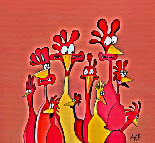 Cartoon: Chicks (medium) by tonyp tagged wacom,arp,girls,water,feet,costal,cats,pot,arptoons,cartoons,space,dreams,music,ipad,camera,tonyp,baby