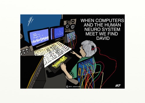 Cartoon: computerman (medium) by tonyp tagged arp,music,mix,neuro,man,arptoons