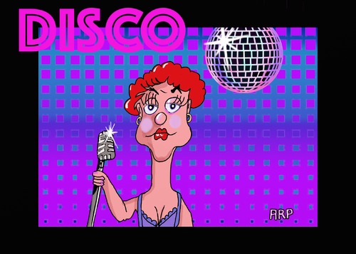 Cartoon: DISCO IS BACK (medium) by tonyp tagged arp,disco,is,back,music,color,colour