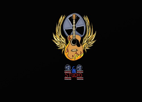 Cartoon: GUITAR WITH WINGS (medium) by tonyp tagged logo,guitar,wings