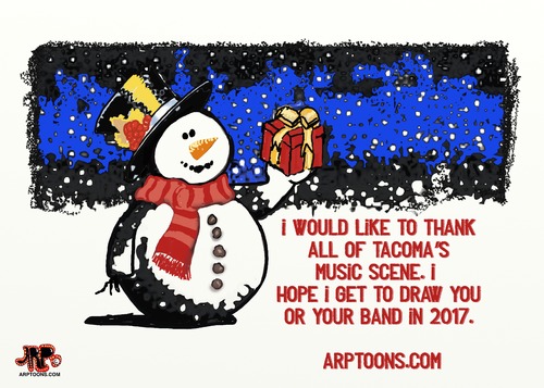 Cartoon: Holiday wishes (medium) by tonyp tagged arp,card,holidays,fun,party,thanks