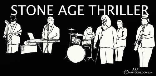 Cartoon: Local band (medium) by tonyp tagged arp,stone,age,thrillers,arptoons