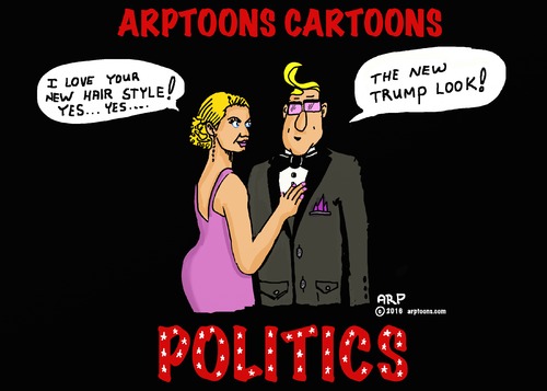 Cartoon: NICE HAIR (medium) by tonyp tagged arp,hair,trump,nice,politics,usa
