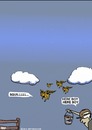 Cartoon: FLYING PIGS (small) by tonyp tagged arppigs animals flying arptoons