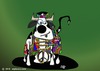 Cartoon: Hippie Cow (small) by tonyp tagged arp cow hippy hippie
