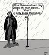 Cartoon: IN THE ZONE (small) by tonyp tagged fisherman,singing,blow,the,man,down,arp